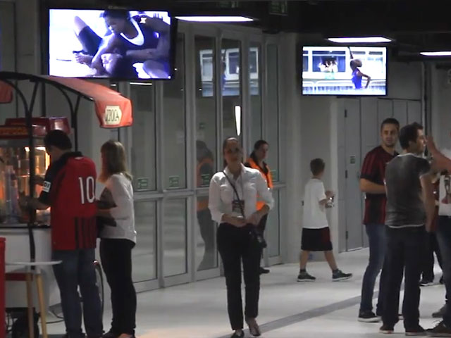 Newsline Report - Tecnologa - Sealizacin digital Panasonic en el estadio Arena Baixada en Brasil