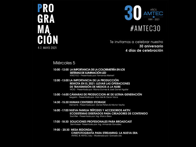 Newsline Report - Tecnologa - AMTEC celebra sus 30 aos: programa completo