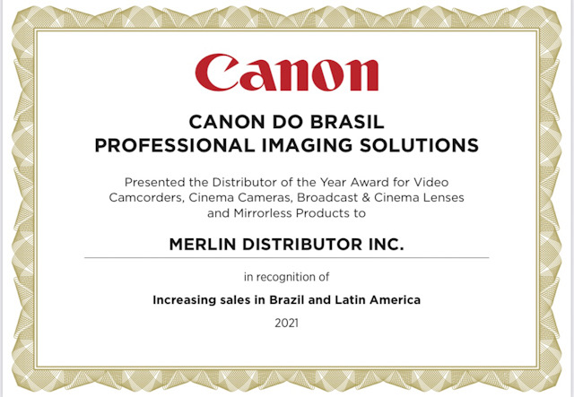 Newsline Report - Tecnologa - CANON premia a Merln Distributor como Distribuidor del ao 2021