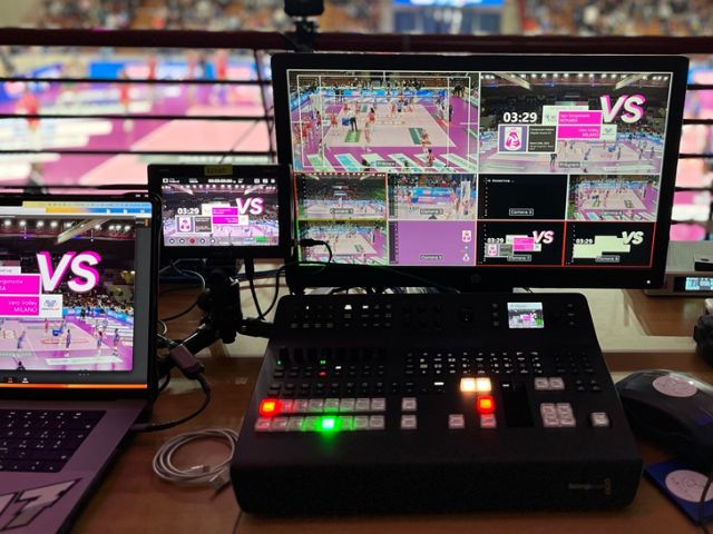 Newsline Report - Tecnologa - Blackmagic Design posibilita transmisiones de la liga profesional italiana de voleibol femenino