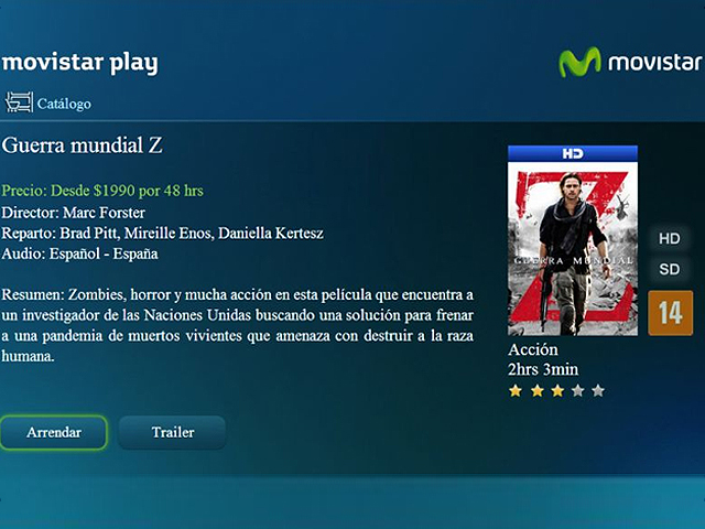 Movistar lanza servicio Play en Chile