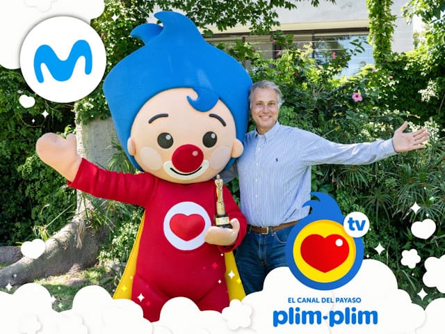 El Canal del Payaso Plim Plim se incorpora a la grilla de Movistar Argentina