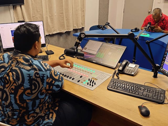 AEQ Capitol IP en el primer estudio digital de la Radio Nacional de Samoa