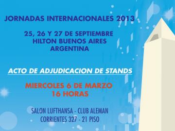 Adjudicacin de stands para Jornadas Internacionales 2013