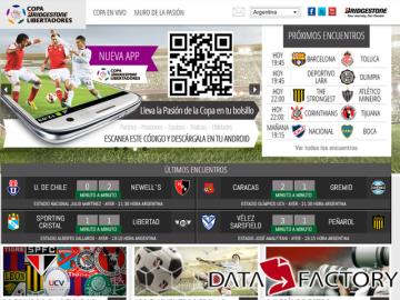 DataFactory provee sus contenidos al Micrositio Bridgestone Libertadores