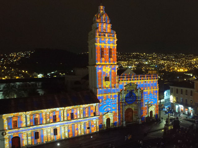 Espectacular mapping de 3Laser en Quito con tecnologa de Christie