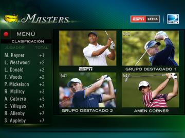 ESPN y Directv presentan nuevo mosaico interactivo Del Masters De Augusta 2014