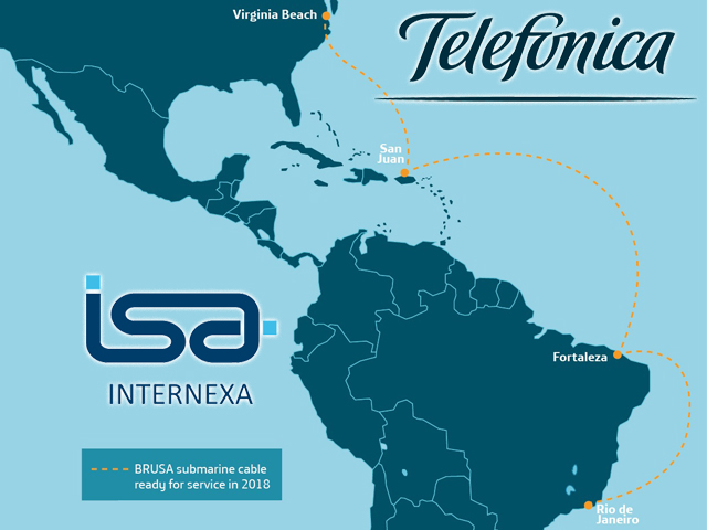 Newsline Report - Negocios - Internexa acuerda para utilizar cable submarino de Telefnica