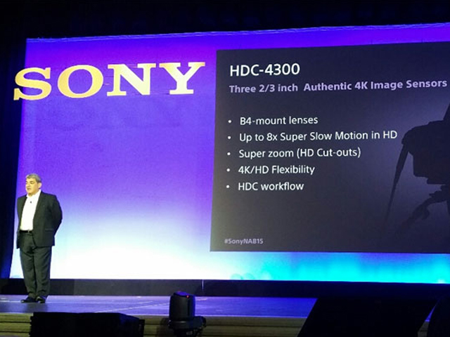 Llega a NAB la nueva Sony HDC-4300, produccin flexible en 4K y HD