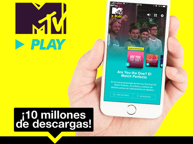 MTV Play supera las 10 millones de descargas