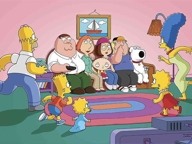 Newsline Report - Plataformas - 'Padre de Familia' visita a 'Los Simpson' en Springfield