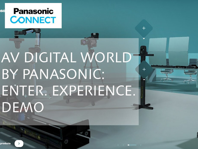 Panasonic crea estudio broadcast en 3D, accesible va web