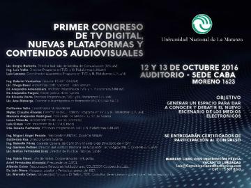 Primer Congreso Nacional de TV Digital, Nuevas Plataformas y Contenidos Audiovisuales