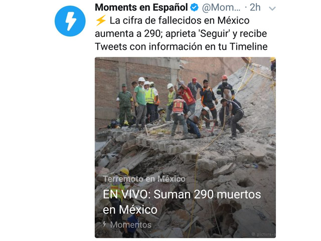 Newsline Report - Contenidos - Redes sociales con mayor consumo, tras sismo en Mxico