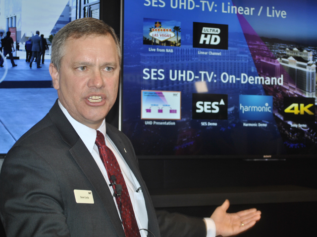 SES exhibe un sistema de transmisin de Ultra HD