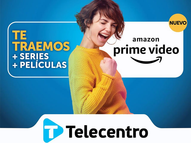 Newsline Report - Negocios - Telecentro integra a Amazon Prime Video