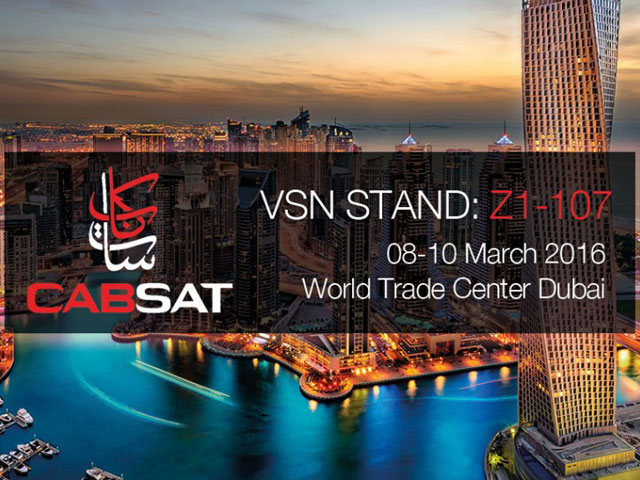 VSN presente en CABSAT 2016